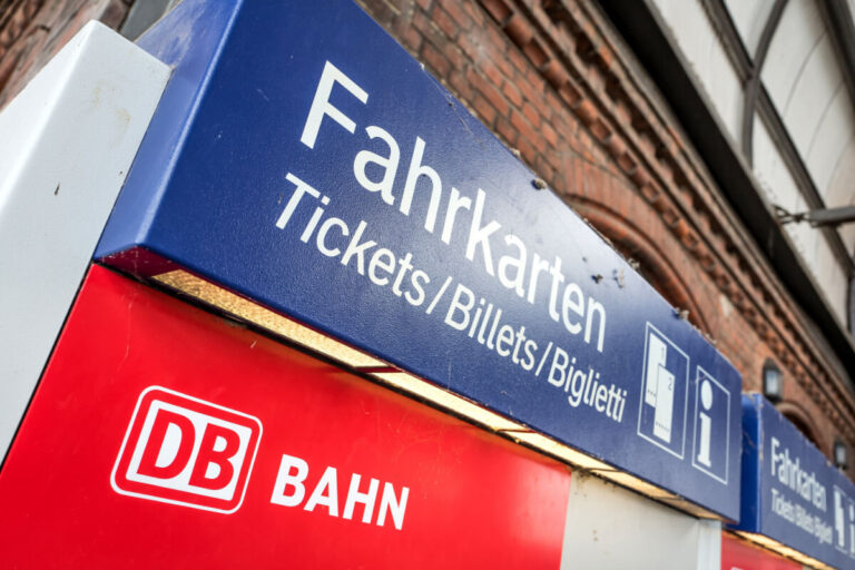 Fahrkartenautomat der deutschen Bahn